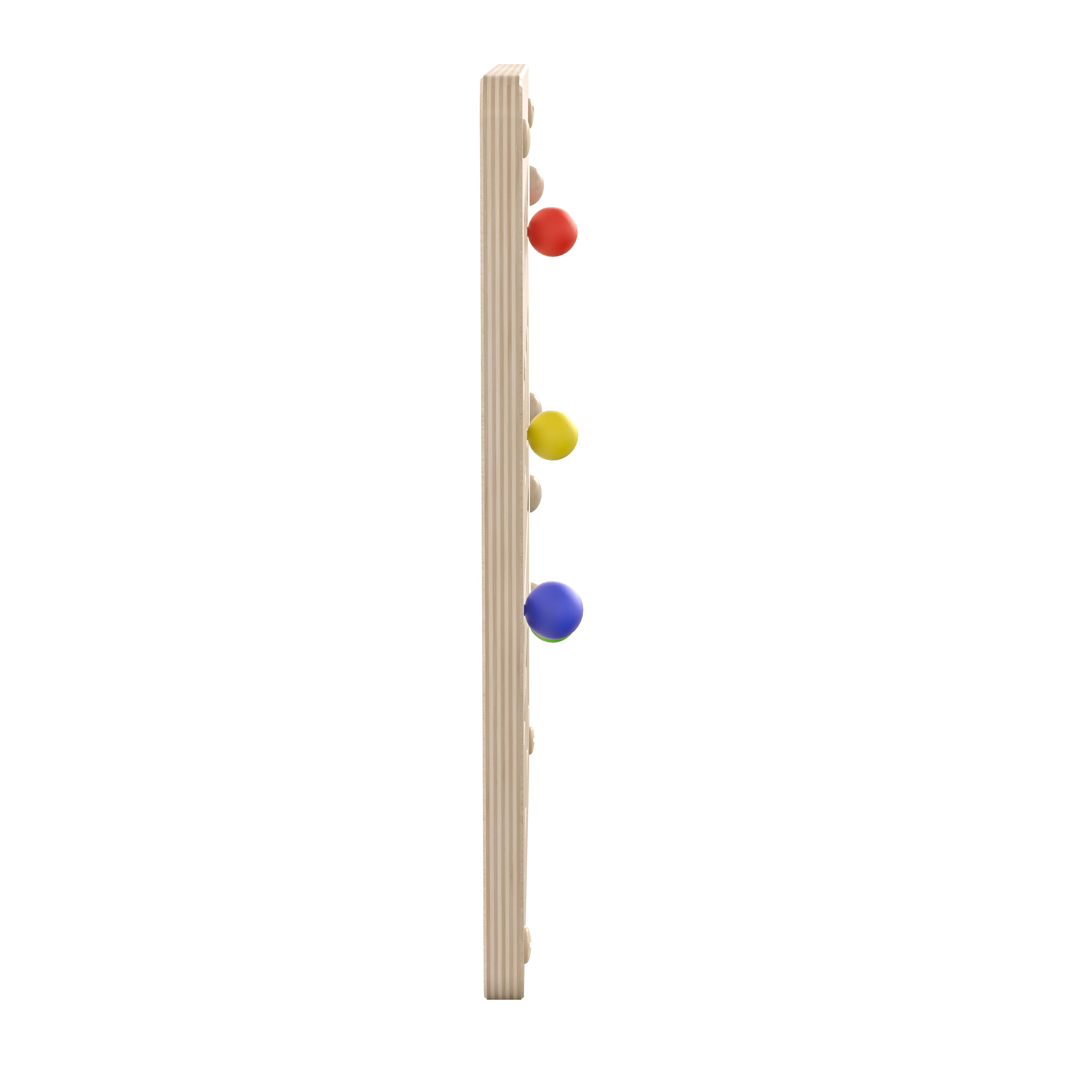 Bright Beginnings Commercial Grade STEAM Wall Activity Board with Natural Finish and Multicolor Accents, Lines and Patterns