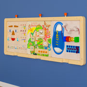 Bright Beginnings Commercial Grade Wooden Three Panel STEAM Wall System