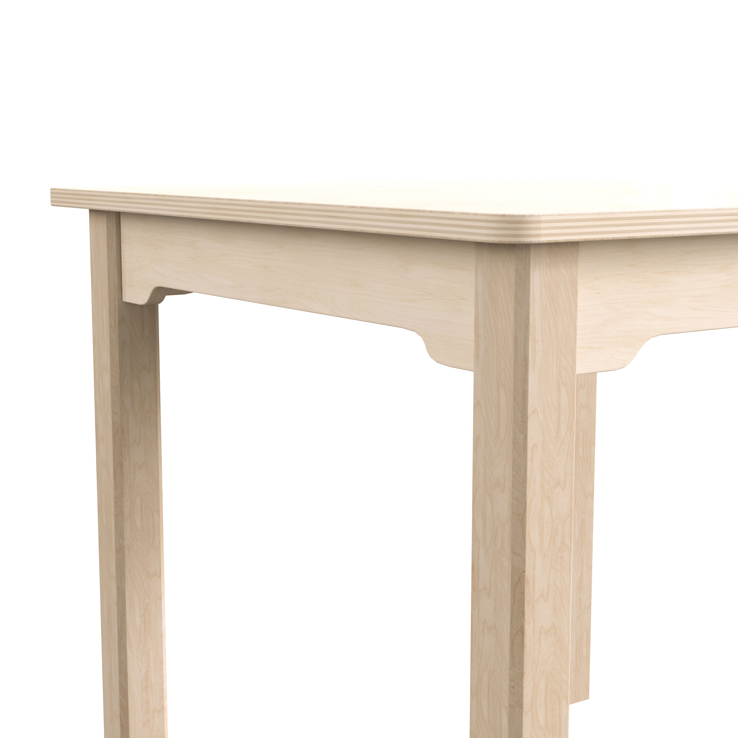 Bright Beginnings Commercial Grade Wooden Square Preschool Classroom Activity Table, (23.5"W x 21.25"H), Beech