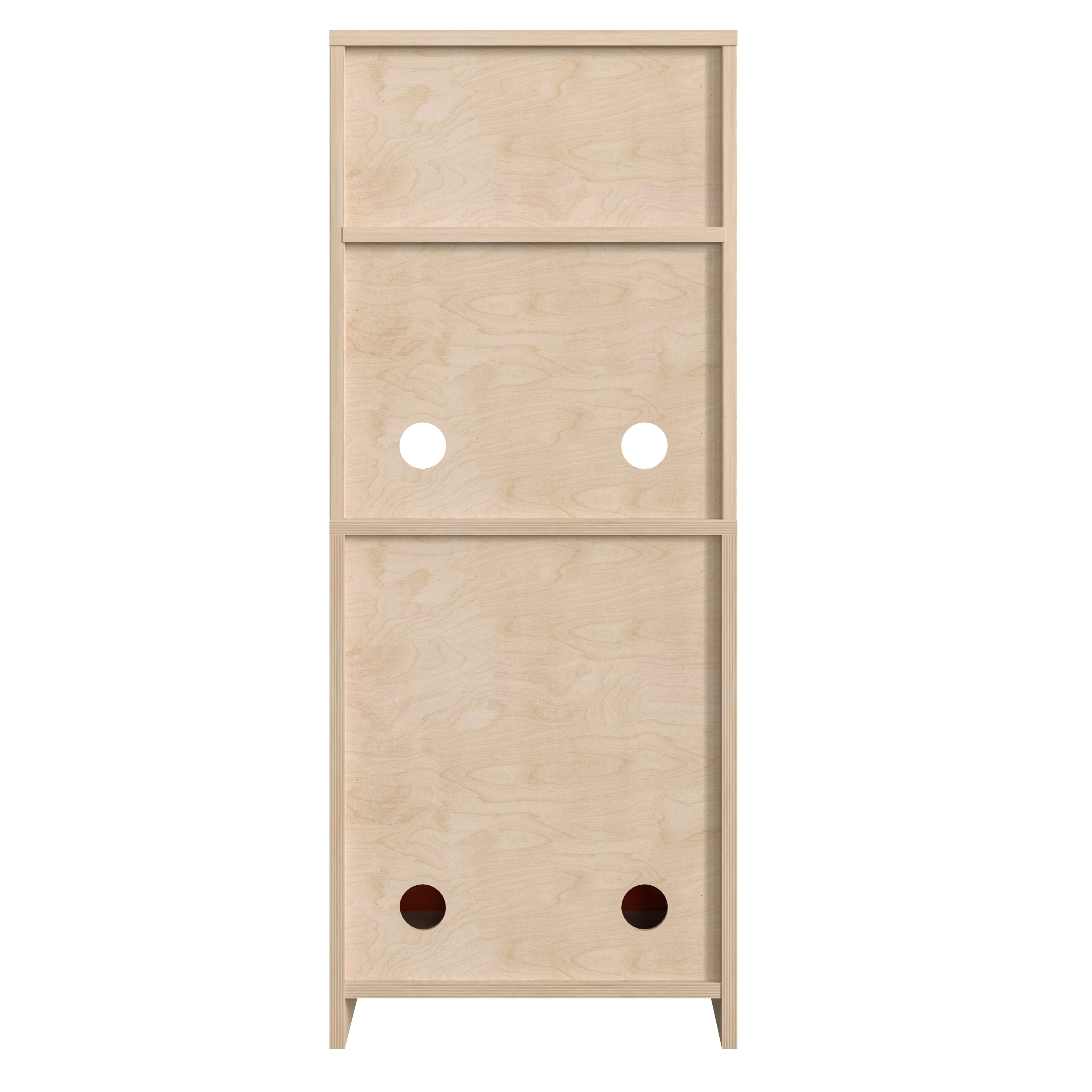 Bright Beginnings Commercial Grade Greenguard Certified Wooden Children's Kitchen Cabinet with Microwave