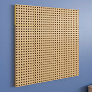 Bright Beginnings Commercial Grade Multipurpose Modular STEAM Wall Peg System Panel - 31.5"L x 31.5"H, Natural
