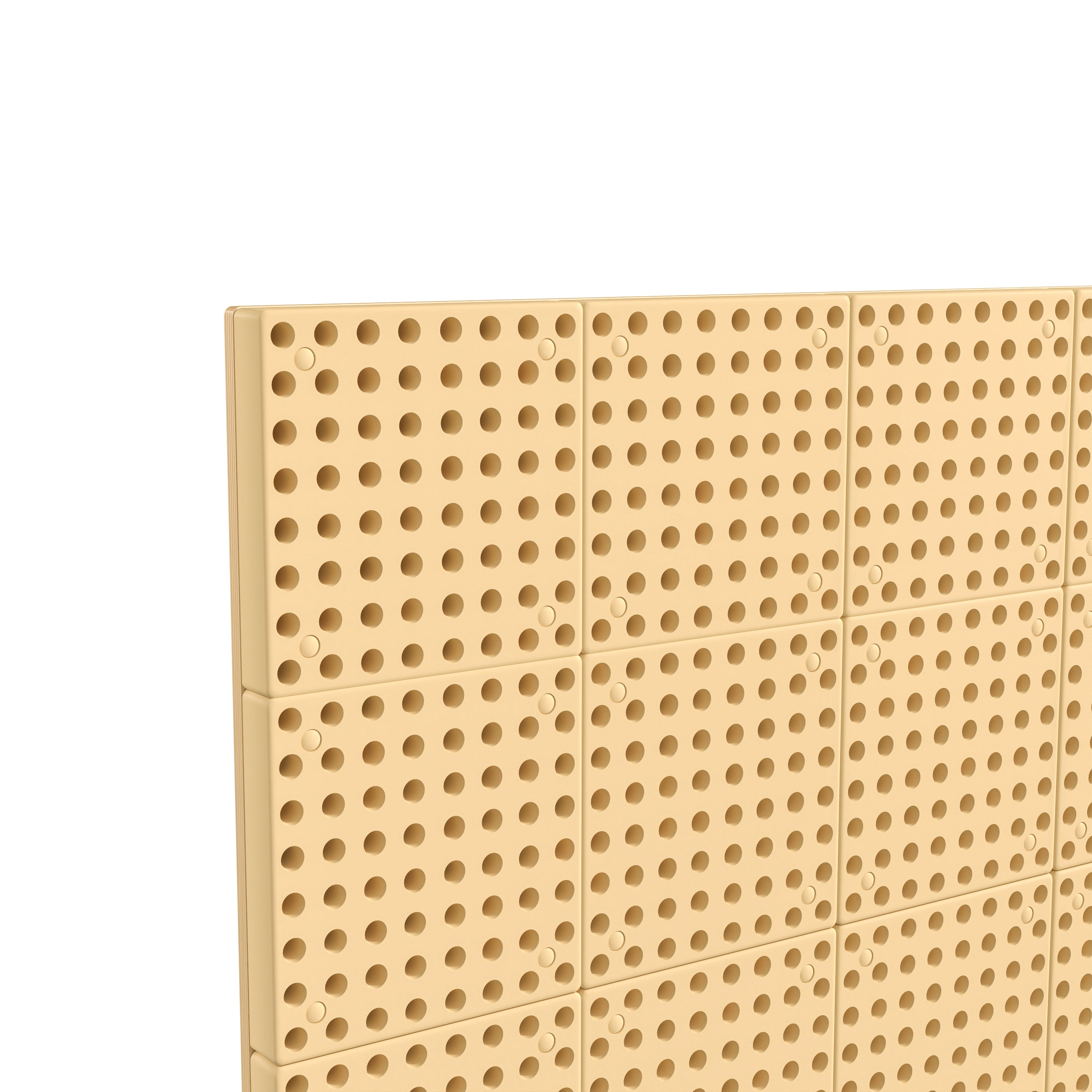 Bright Beginnings Commercial Grade Multipurpose Modular STEAM Wall Peg System Panel - 31.5"L x 47.2"H, Natural