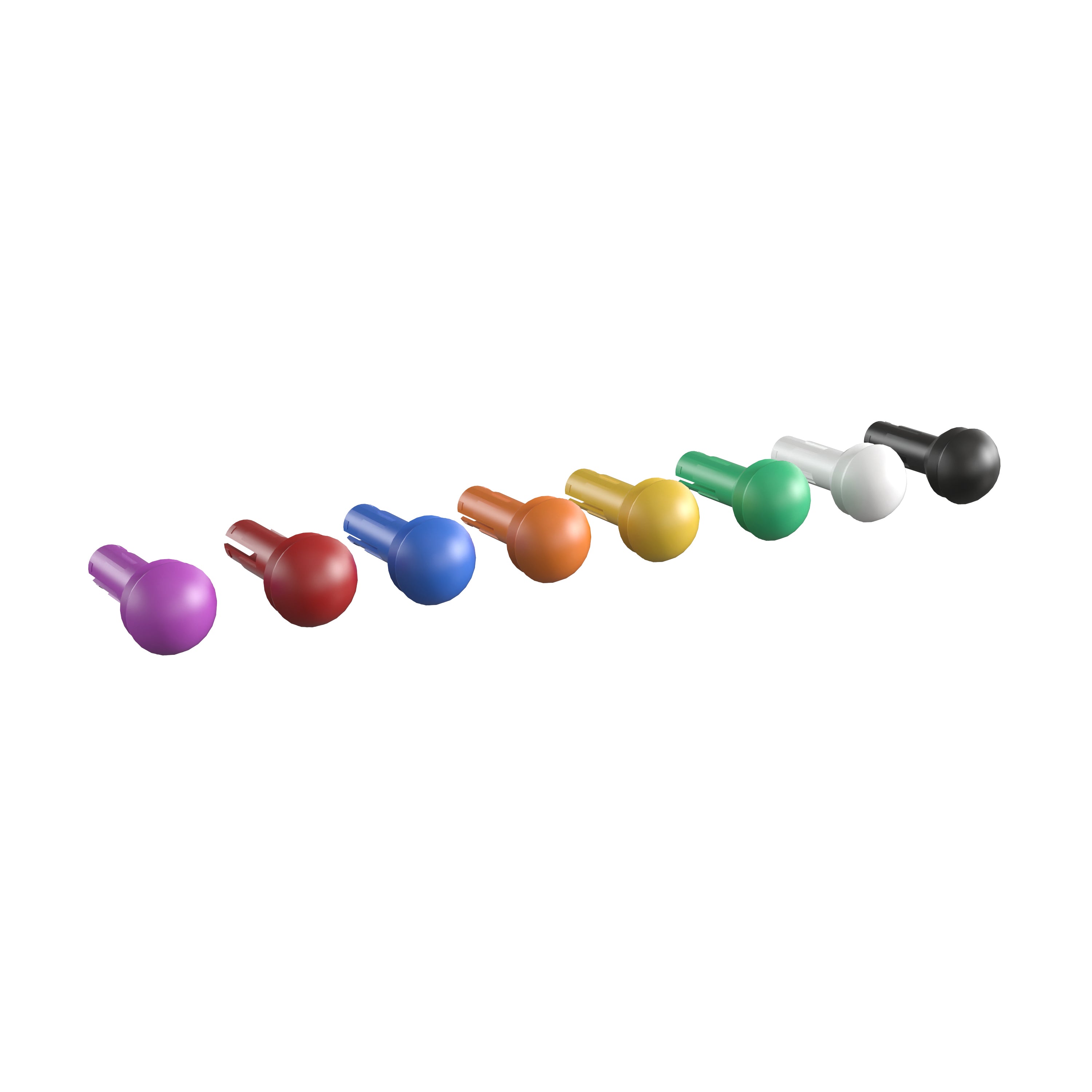 Bright Beginnings Commercial Grade 512 Piece Peg Accessory Pack for Modular STEAM Walls (Not Included) - Multicolor