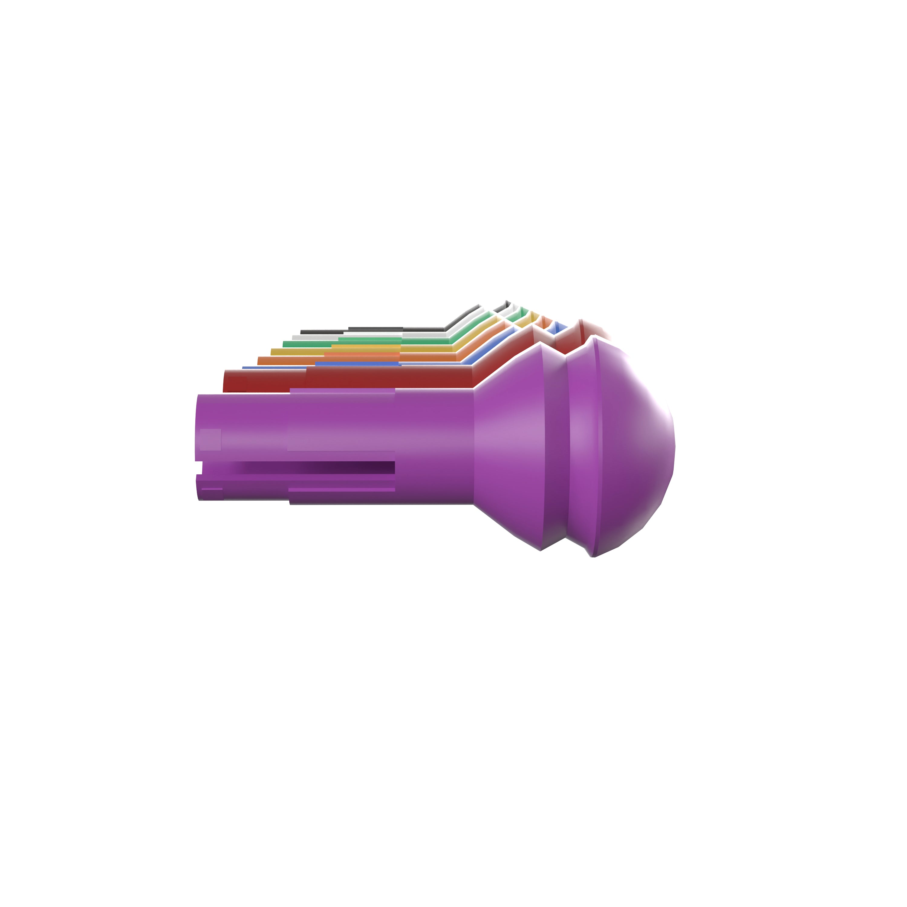 Bright Beginnings Commercial Grade 512 Piece Peg Accessory Pack for Modular STEAM Walls (Not Included) - Multicolor