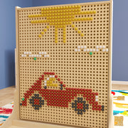 Bright Beginnings Commercial Grade 512 Piece Peg Accessory Pack for Modular STEAM Walls (Not Included) - Multicolor