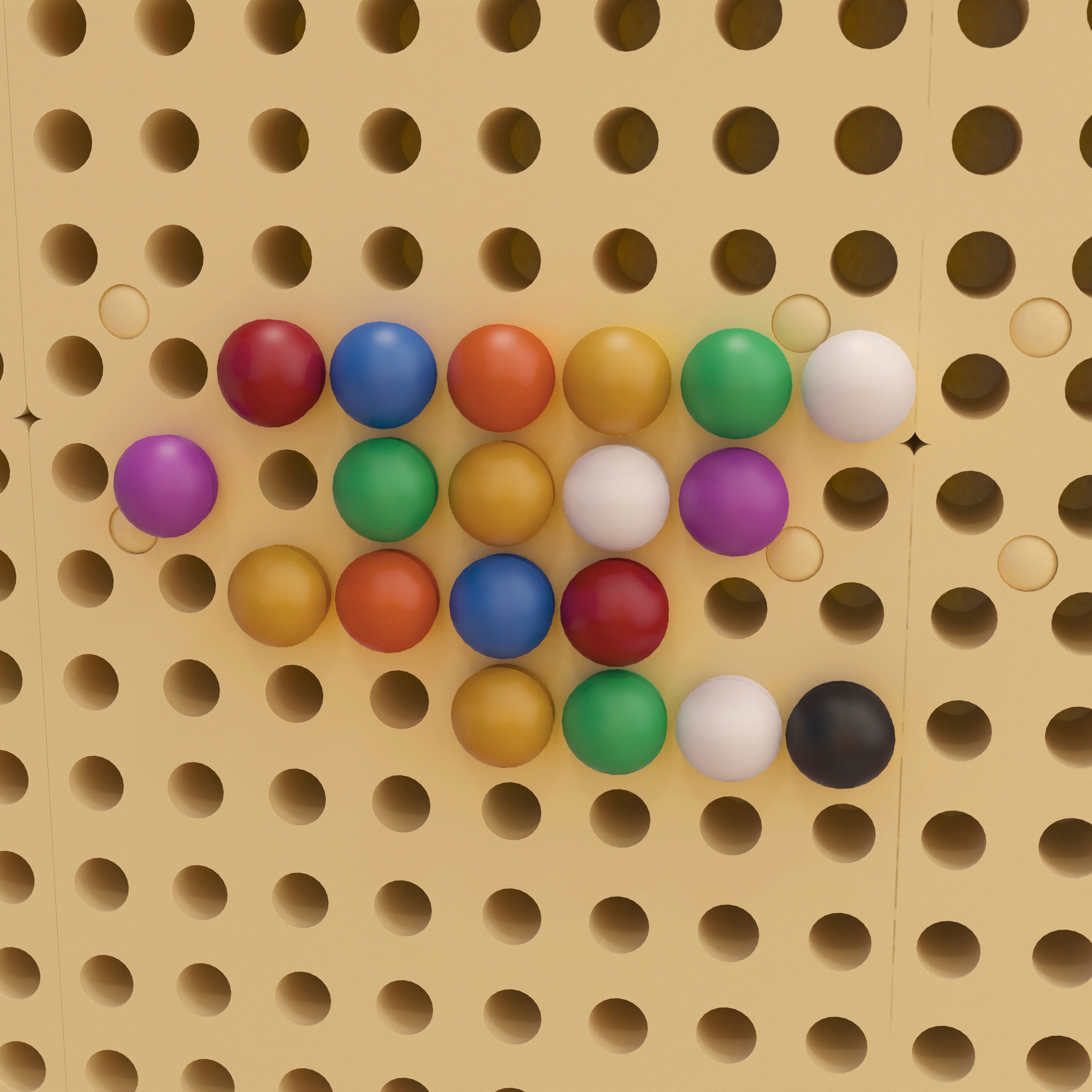 Bright Beginnings Commercial Grade 512 Piece Peg Accessory Pack for Modular STEAM Walls (Not Included) - Multicolor