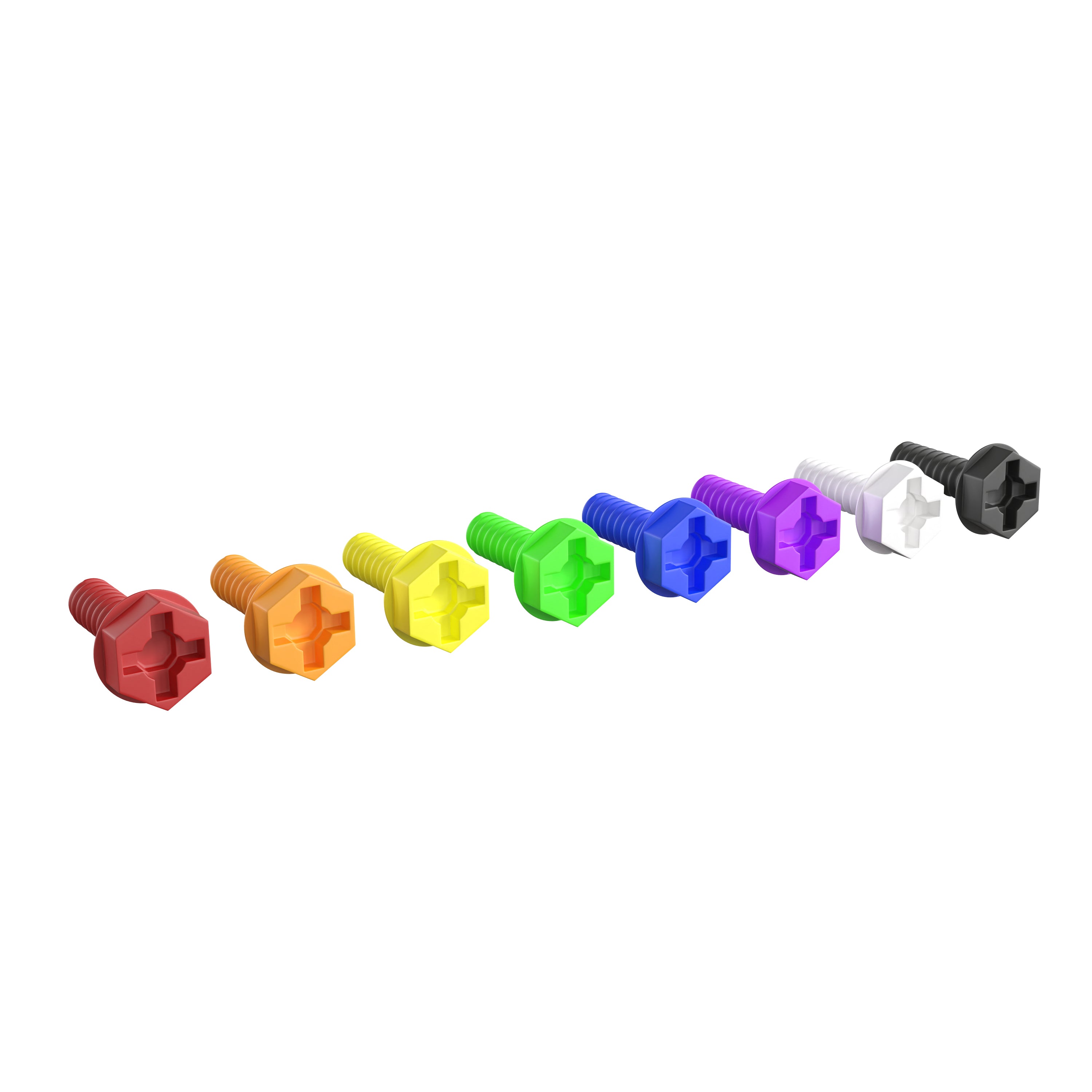 Bright Beginnings Commercial Grade Modular STEAM Wall 512 Piece Multicolor Screw Accessory Pack (STEAM Wall Not Included)