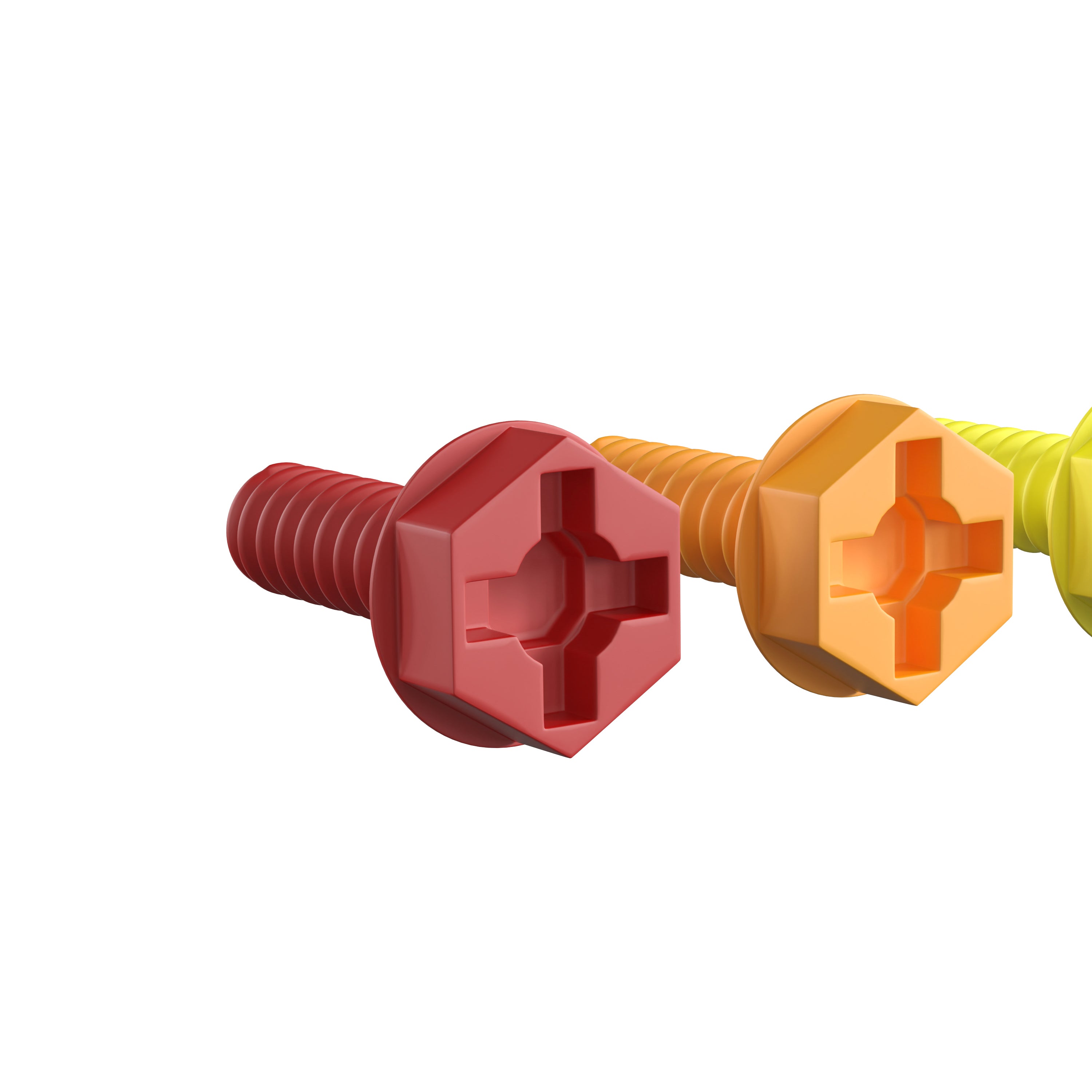 Bright Beginnings Commercial Grade Modular STEAM Wall 512 Piece Multicolor Screw Accessory Pack (STEAM Wall Not Included)