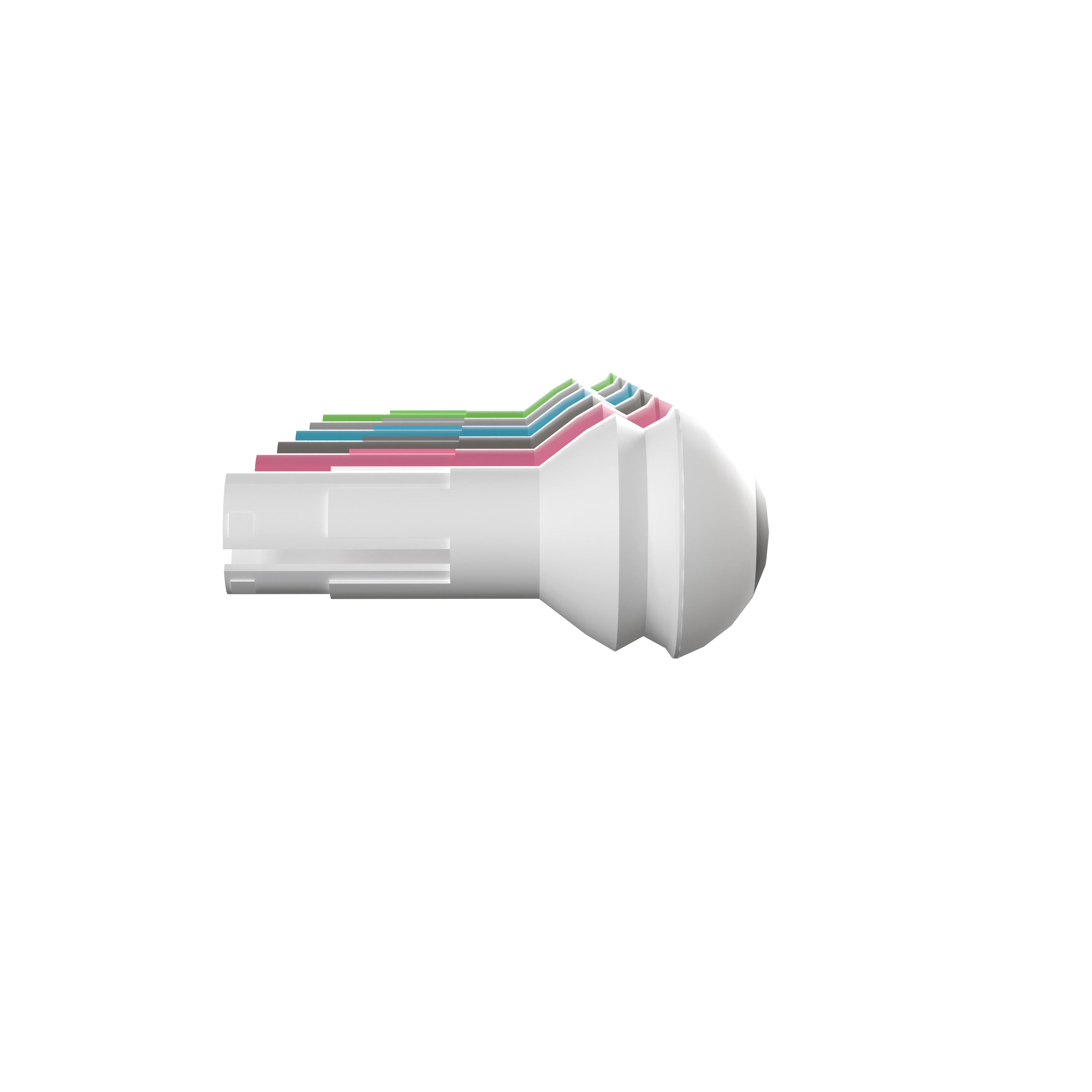 Bright Beginnings Commercial Grade 512 Piece Peg Accessory Pack for Modular STEAM Walls (Not Included) - Pastel