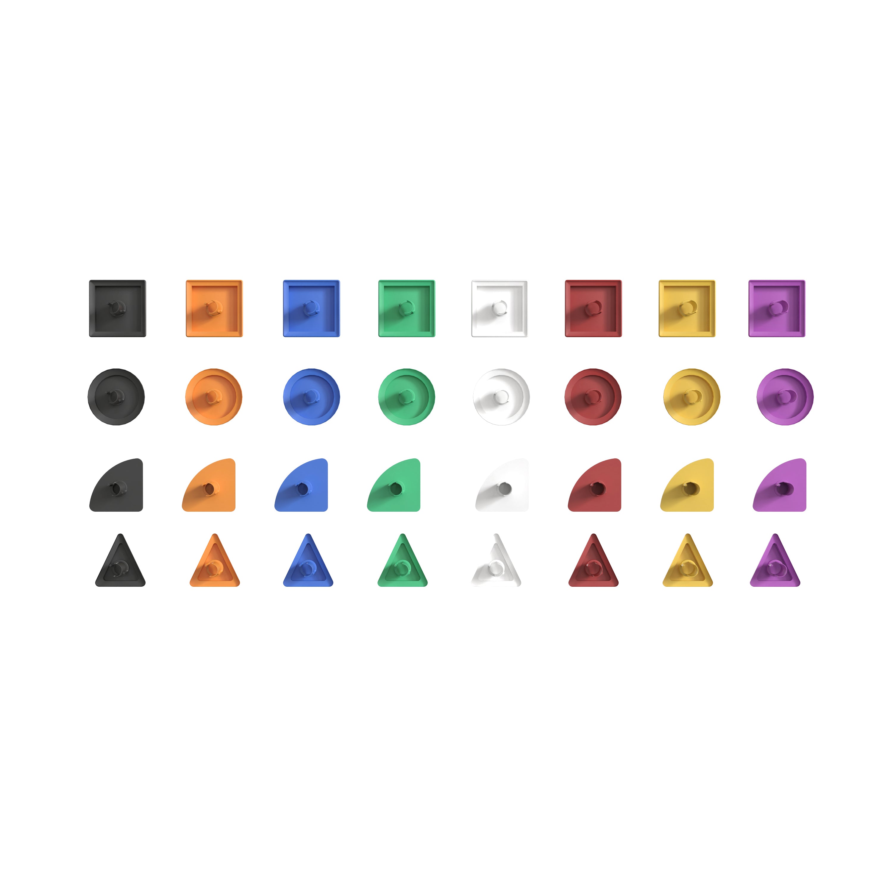 Bright Beginnings Commercial Grade Multicolor 256 Piece Shape Set for Modular STEAM Wall Systems (Not Included)