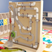 Bright Beginnings Commercial Grade 80 Piece Pipe Builder Set for Modular STEAM Wall Systems (Not Included)
