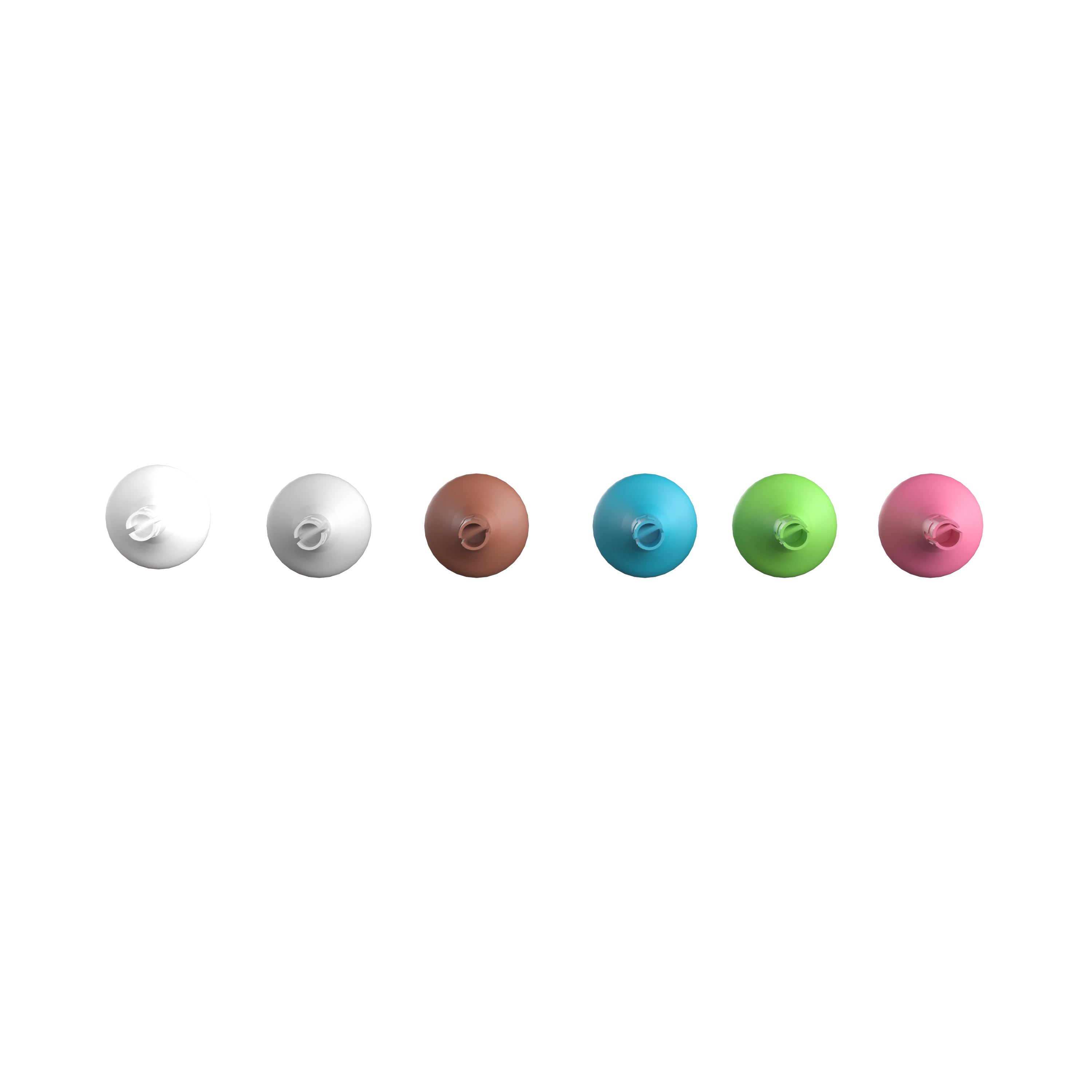 Bright Beginnings Commercial Grade 64 Piece Jumbo Peg Accessory Pack for Modular STEAM Walls (Not Included) - Pastel Multicolor