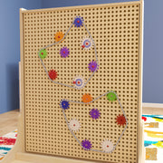 Bright Beginnings Commercial Grade 79 Piece Multicolor Chain and Gears Accessory Set for Modular STEAM Wall Systems (Not Included)