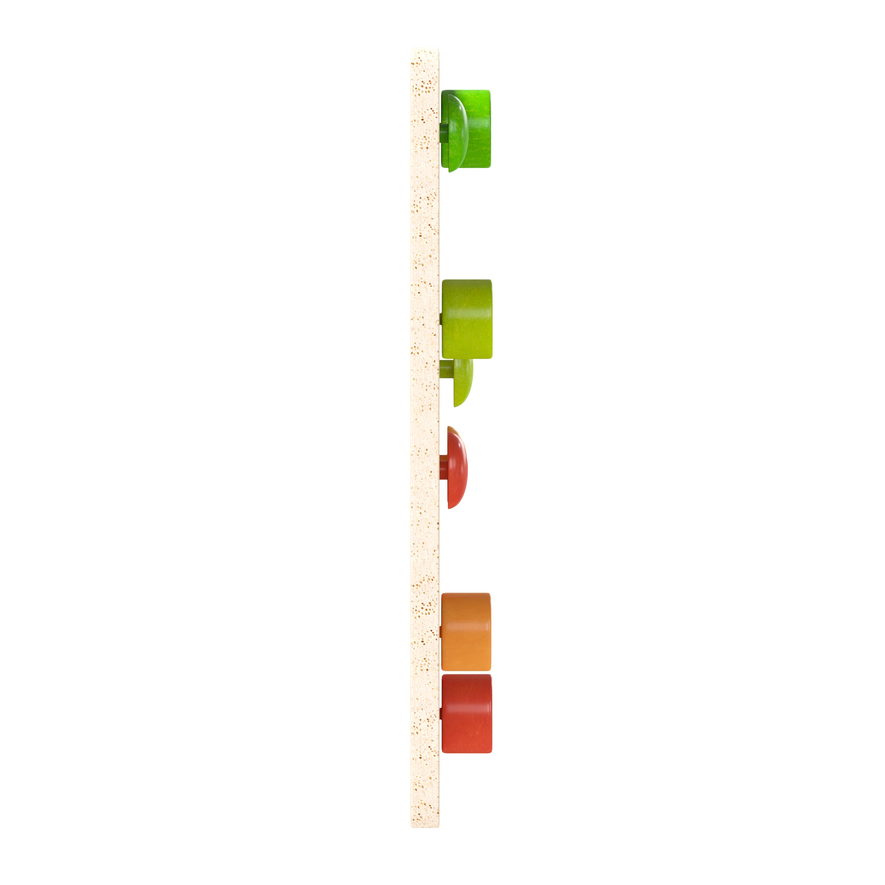 Bright Beginnings Commercial Grade STEM Sliding Shapes Learning Board, Natural/Multicolor