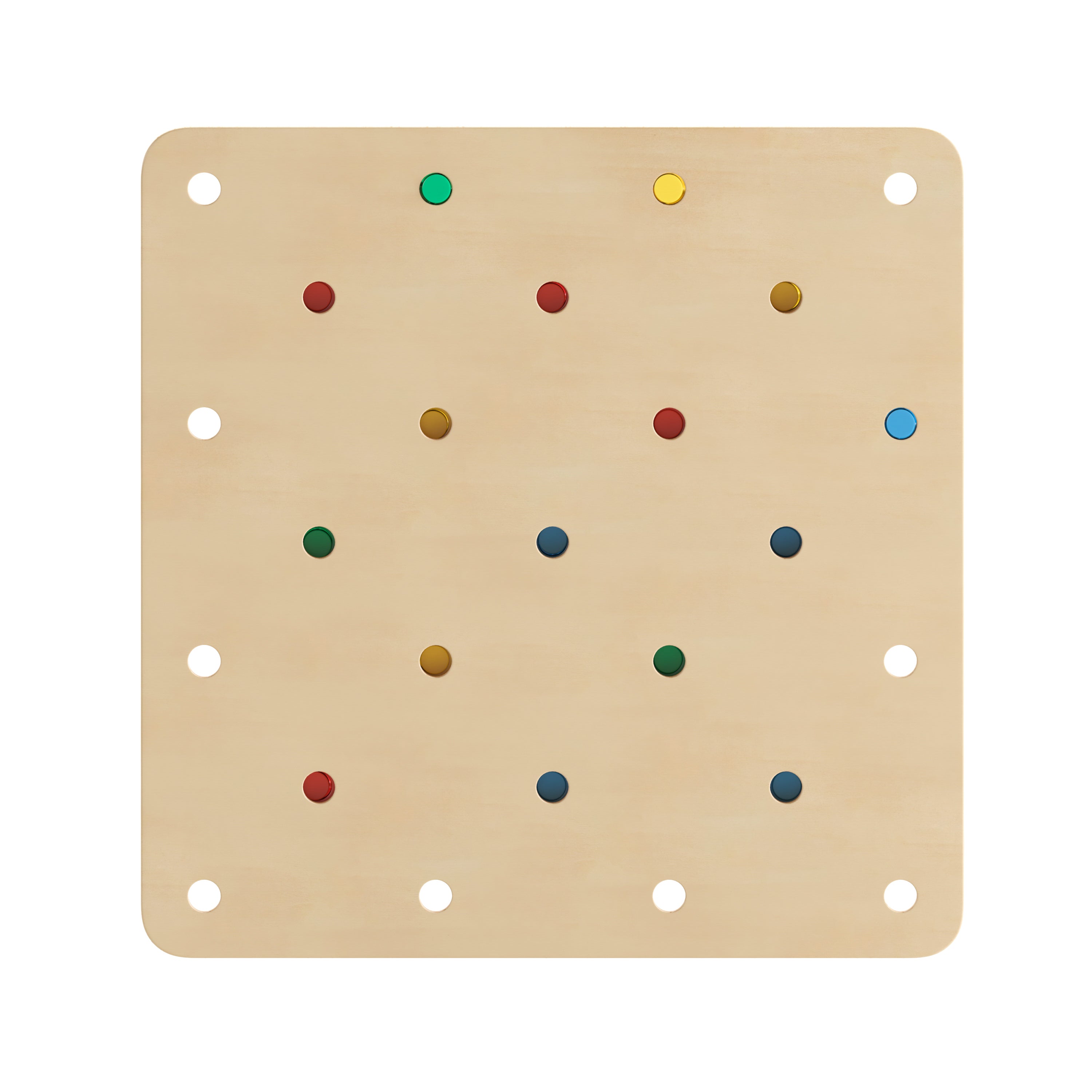 Bright Beginnings Commercial Grade Birch Plywood STEM Gear Building Busy Board, Natural/Multicolor