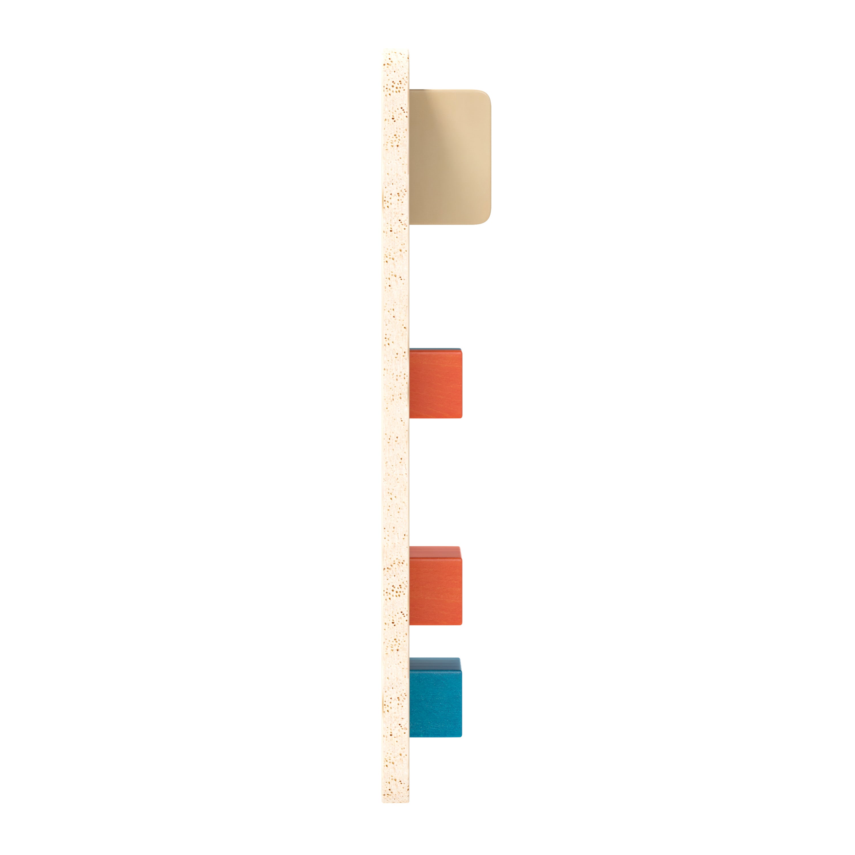 Bright Beginnings Commercial Grade STEM Number Counting Learning Board in Natural Finish with Multicolor Accents