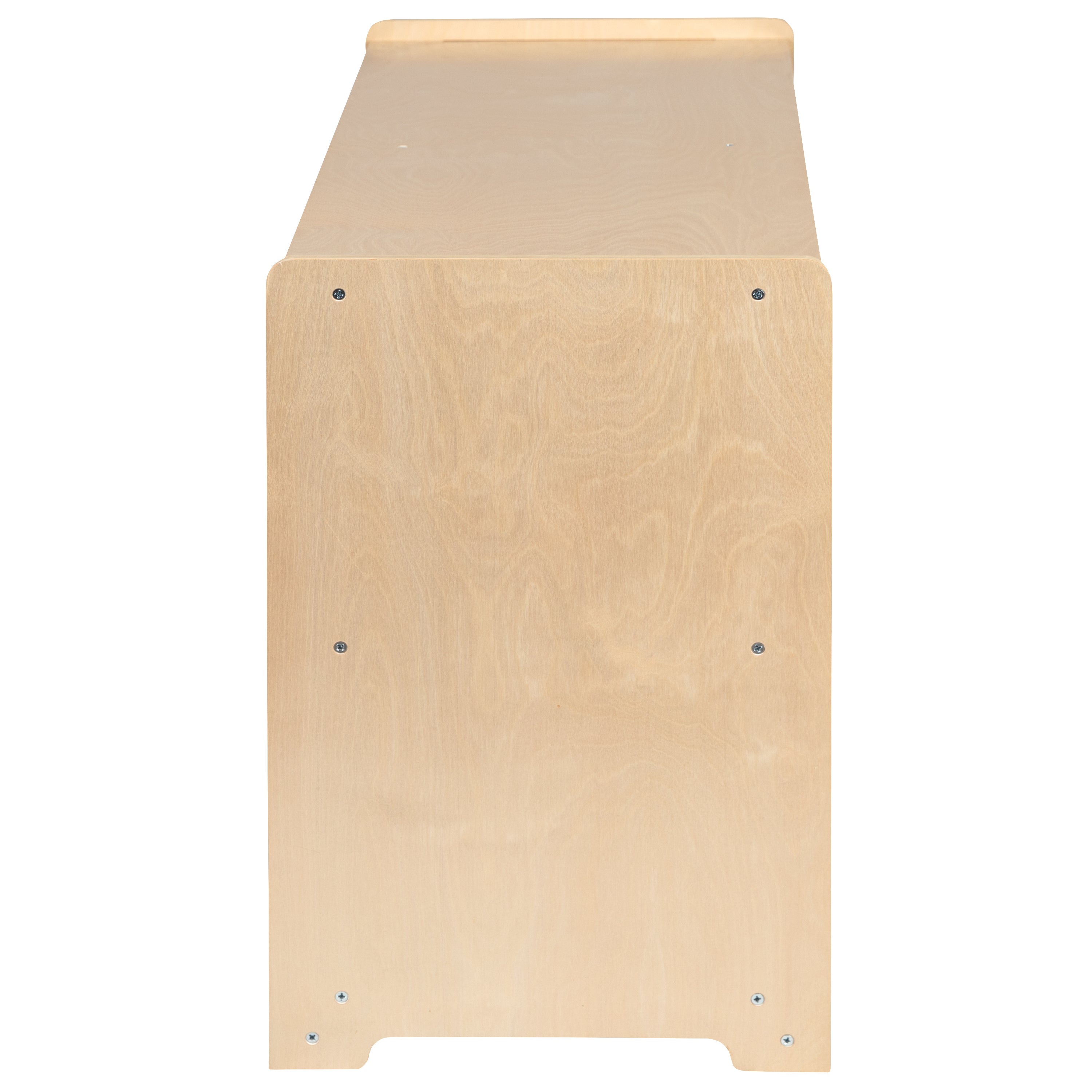 Hercules Wooden 5 Section School Classroom Storage Cabinet for Commercial or Home Use - Safe, Kid Friendly Design - 24"H x 36"L (Natural)