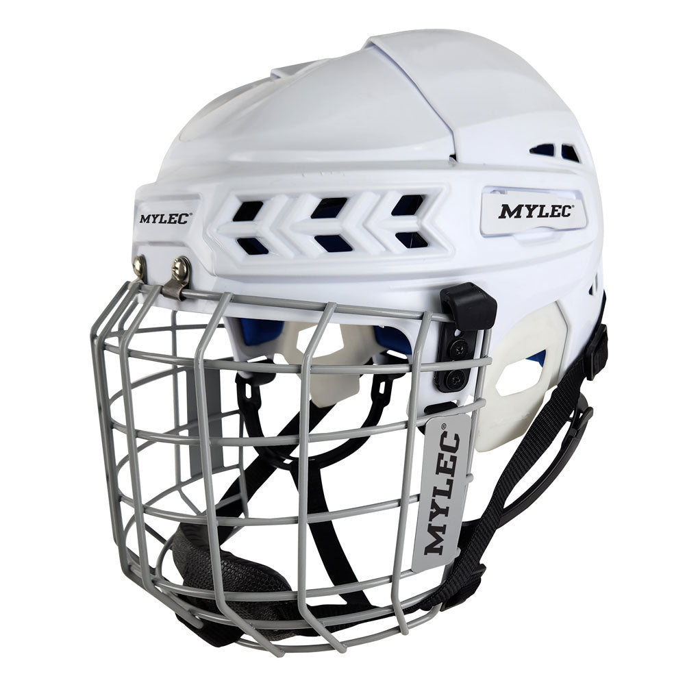 MK7 WHITE Helmet WITH Cage - XL