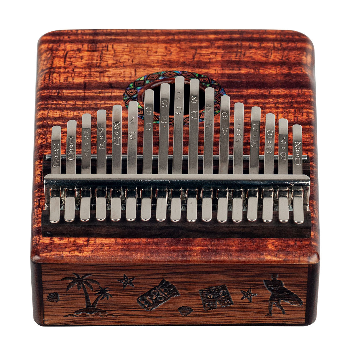 Mahalo MKA17KA Kalimba. Flame Koa