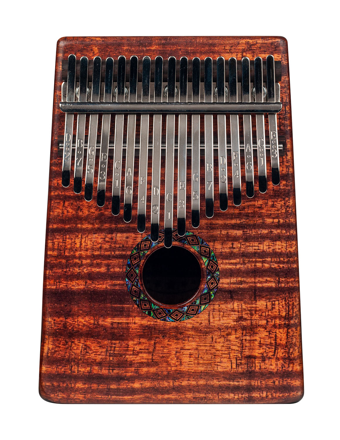 Mahalo MKA17KA Kalimba. Flame Koa