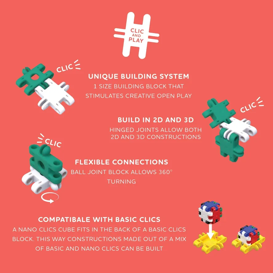 Nano Clics Creative 250pc Vroom