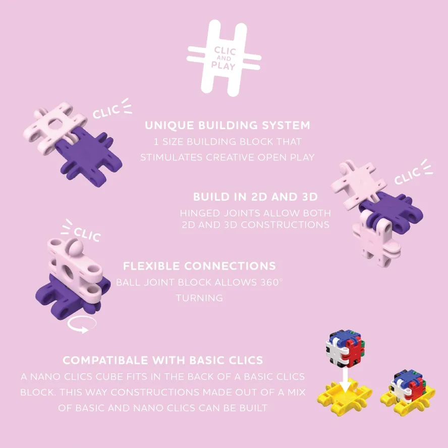 Nano Clics Fantasy 250pc Oink Oink