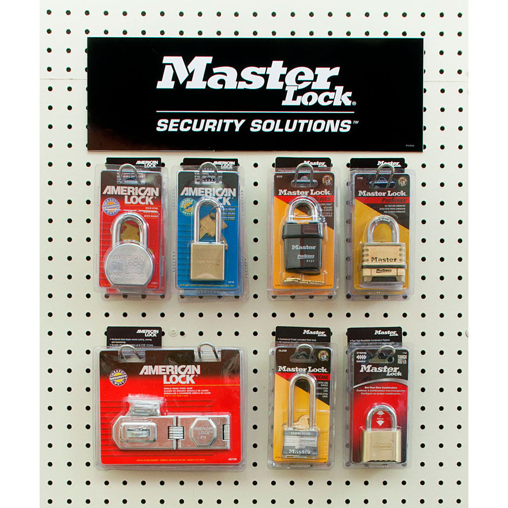 Master Lock® Security Hardware Wall Display (Medium)