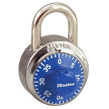 1-7/8in (48mm) General Security Combination Padlock with Blue Colored Dial