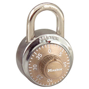 1-7/8in (48mm) General Security Combination Padlock with Gold Colored Dial