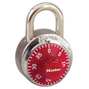 1-7/8in (48mm) General Security Combination Padlock with Red Colored Dial