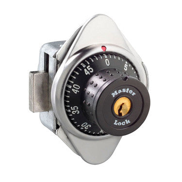 Built-In Combination Lock with Metal Dial for Lift Handle Lockers - Hinged on Right