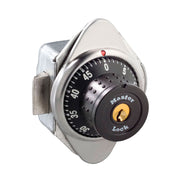 Built-In Combination Lock with Metal Dial for Single Point Latch Lockers - Hinged on Right