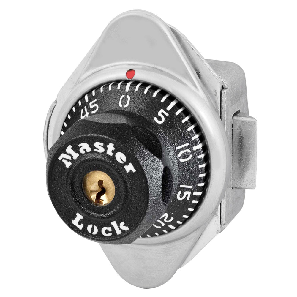 Built-In Combination Lock for Horizontal Latch Box Lockers - Hinged on Left