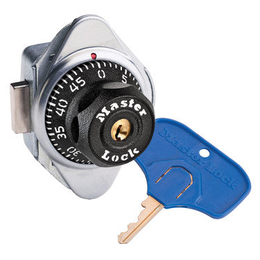 ADA Compliant Built-In Combination Lock with Metal Dial for Lift Handle and Single Point Horizontal Latch Lockers - Hinged on Right