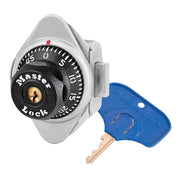 ADA Compliant Built-In Combination Lock with Metal Dial for Lift Handle and Single Point Horizontal Latch Lockers - Hinged on Left