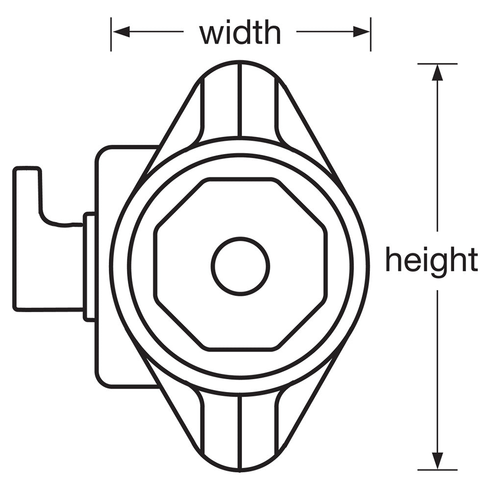 Built-In Combination Lock Lock with Purple Metal Dial for Single Point Wrap-Around-Latch™ Lockers - Hinged on Right