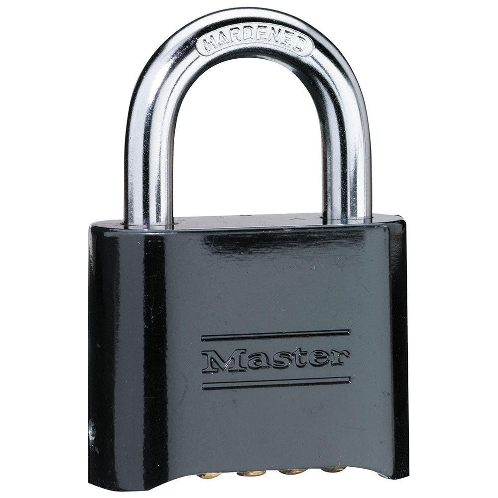 2in (51mm) Wide Resettable Combination Zinc Die-Cast Padlock, Black