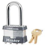 1-3/4in (44mm) Wide Laminated Steel Pin Tumbler Padlock with 1-1/2in (38mm) Shackle