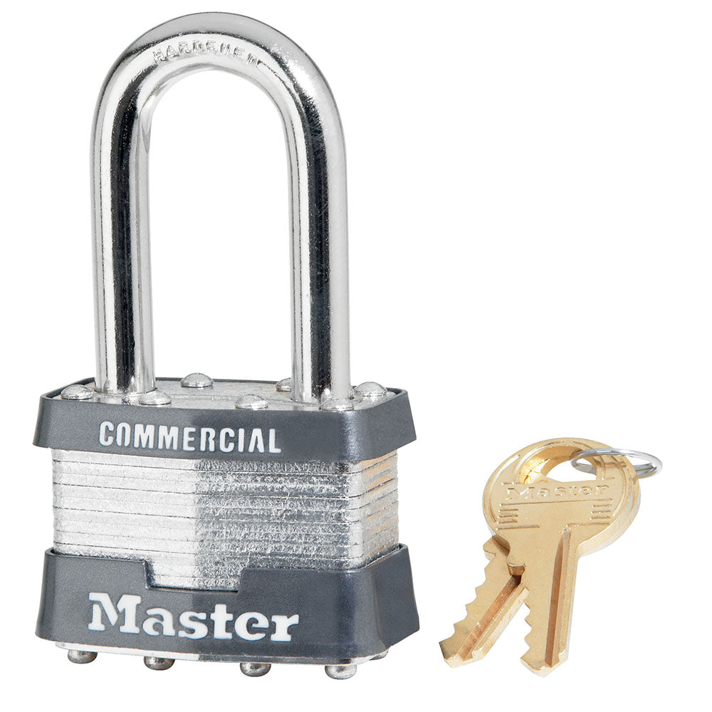 1-3/4in (44mm) Wide Laminated Steel Rekeyable Pin Tumbler Padlock with 1-1/2in (38mm) Shackle