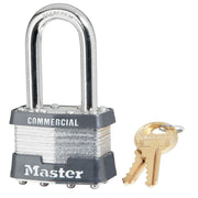 1-3/4in (44mm) Wide Laminated Steel Rekeyable Pin Tumbler Padlock with 1-1/2in (38mm) Shackle