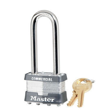 1-3/4in (44mm) Wide Laminated Steel Rekeyable Pin Tumbler Padlock with 2-1/2in (64mm) Shackle, Keyed Alike