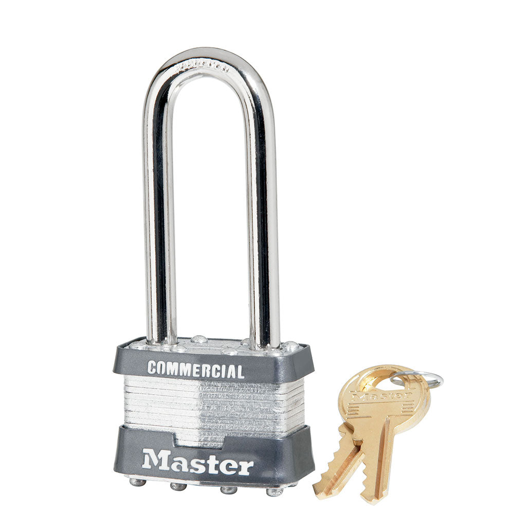 1-3/4in (44mm) Wide Laminated Steel Rekeyable Pin Tumbler Padlock with 2-1/2in (64mm) Shackle