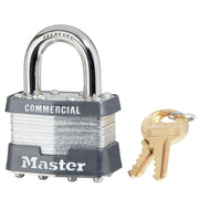 1-3/4in (44mm) Wide Laminated Steel Rekeyable Pin Tumbler Padlock, Keyed Alike
