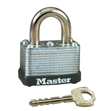 1-1/2in (38mm) Wide Laminated Steel Warded Padlock, Keyed Alike