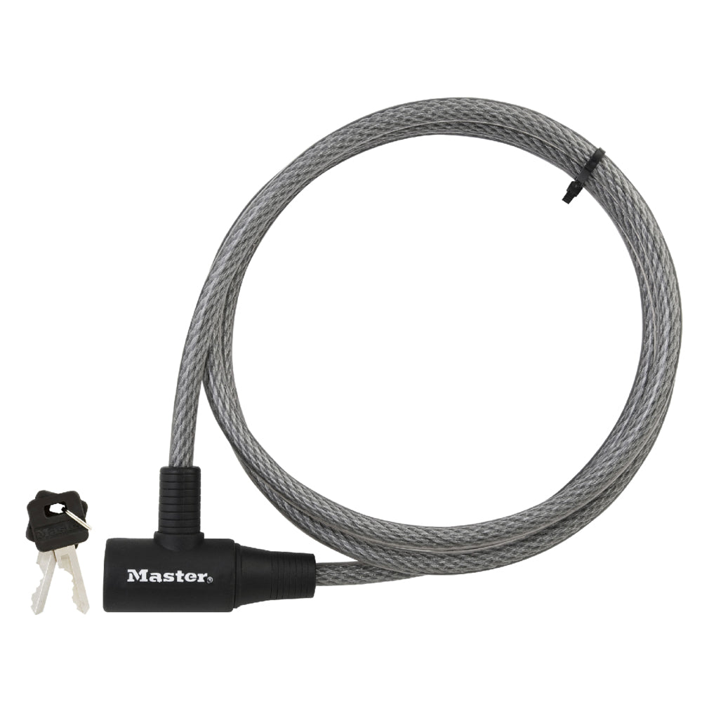 6ft (1.8m) Long x 3/8in (10mm) Diameter Keyed Cable Lock