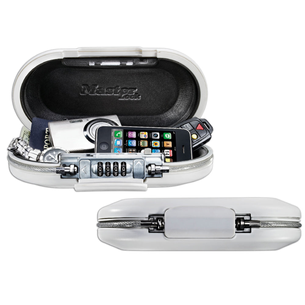 Set Your Own Combination Portable Personal Safe; White