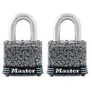 1-9/16in (40mm) Wide Rust-Oleum® Certified Laminated Steel Pin Tumbler Padlock; 2-Pack