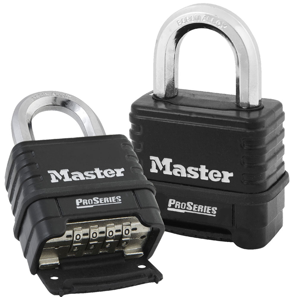 2-1/4in (57mm) Wide ProSeries® Zinc Die-Cast Resettable Combination Padlock, Black