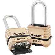 2-1/4in (57mm) Wide ProSeries® Brass Resettable Combination Padlock with 2-1/16in (53mm) Round Shackle
