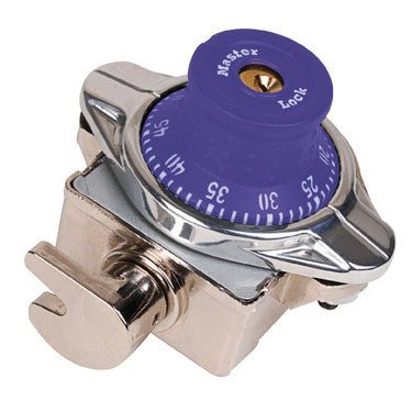 Built-In Combination Lock Lock with Purple Metal Dial for Single Point Wrap-Around-Latch™ Lockers - Hinged on Right
